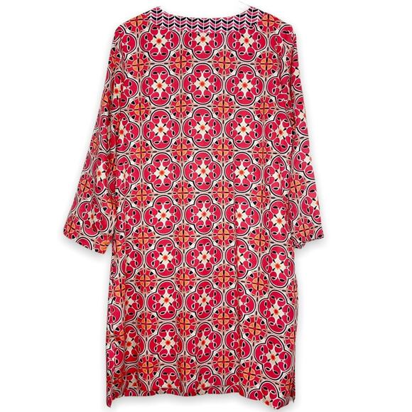 Crown & Ivy | Coral Print Shift Dress Sz 14 - Picture 2 of 5